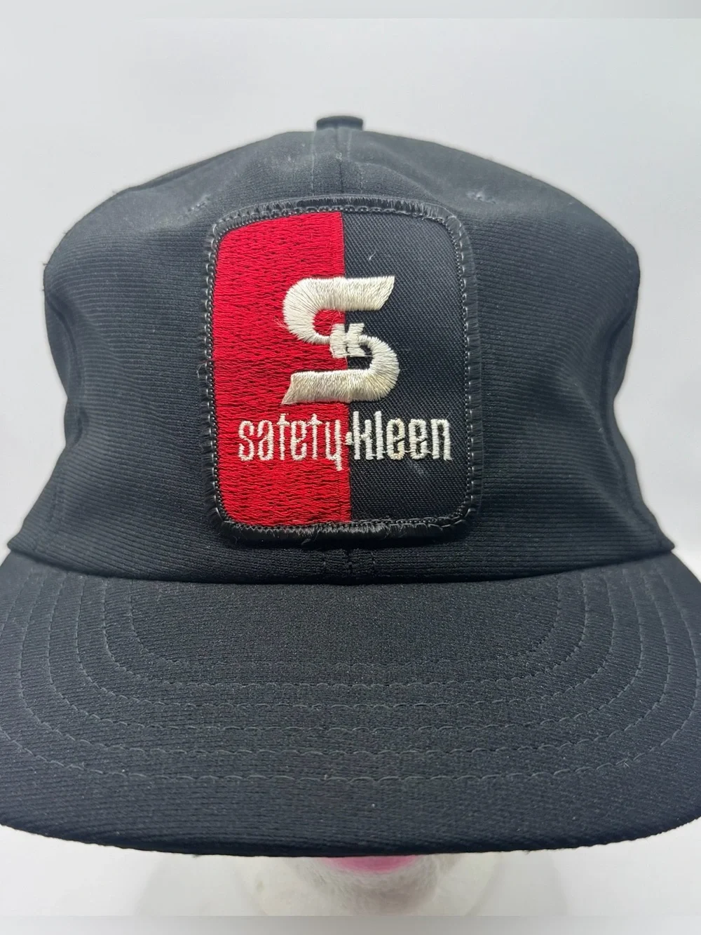 Vintage Safety-Kleen Snapback Hat USA Made Industrial Workwear Patch Cap Black